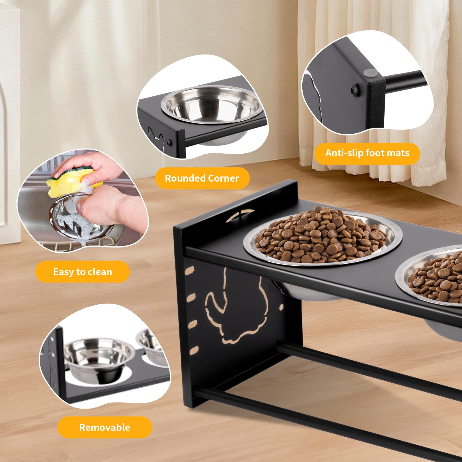 Bacoeng soporte ergonómico para uso diario en perros grandes.
