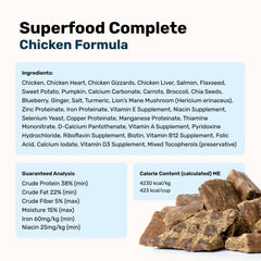 BADLANDS RANCH mezcla de pollo, corazón e higados para nutrición equilibrada