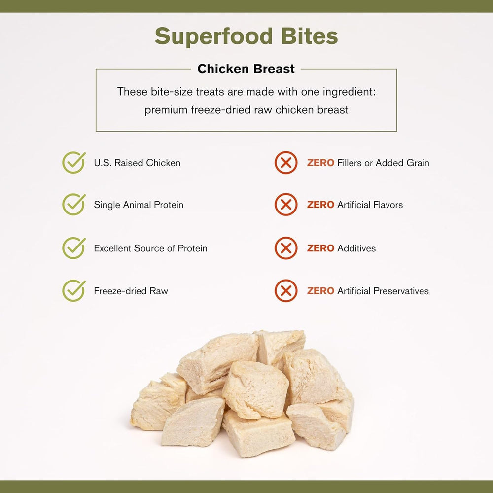 BADLANDS RANCH Snacks ingrediente único de pollo, opción suave para estómagos sensibles