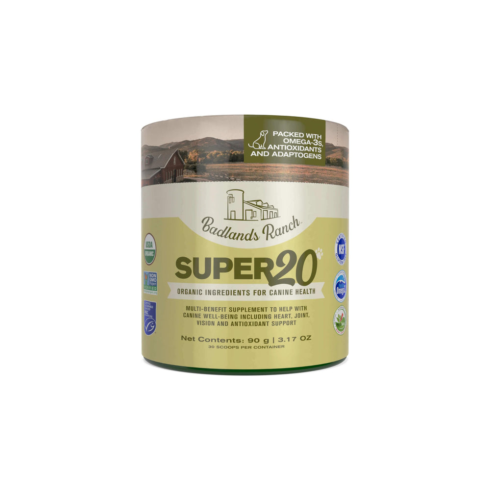 BADLANDS RANCH Super20 en bote facilita la dosis diaria para tu perro