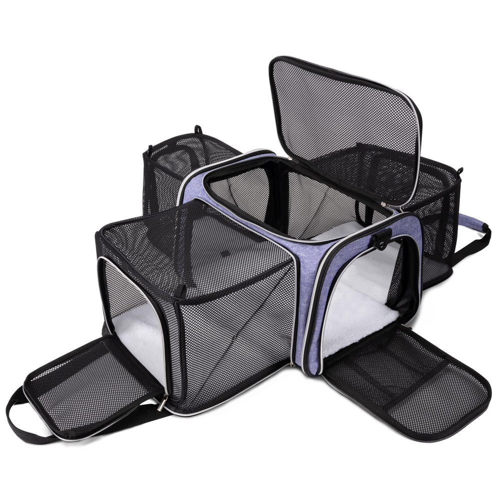 La bolsa BAGLHER para gatos con aprobación de aerolínea y malla ventilada.