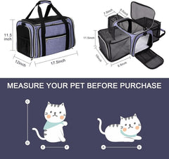 La bolsa BAGLHER para perros expandible en tres lados, ideal para viajes en coche.
