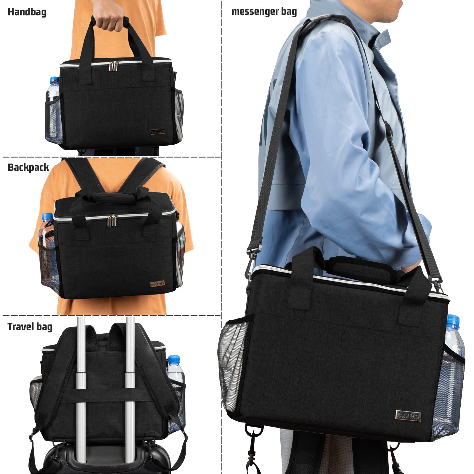 Baglher correa ajustable hombro: transporte cómodo y estable durante salidas.