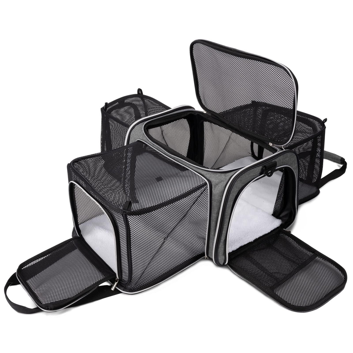Transportín BAGLHER para gato con ventana de malla y visibilidad