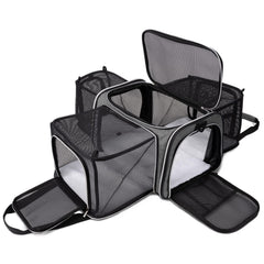Transportín BAGLHER para gato con ventana de malla y visibilidad