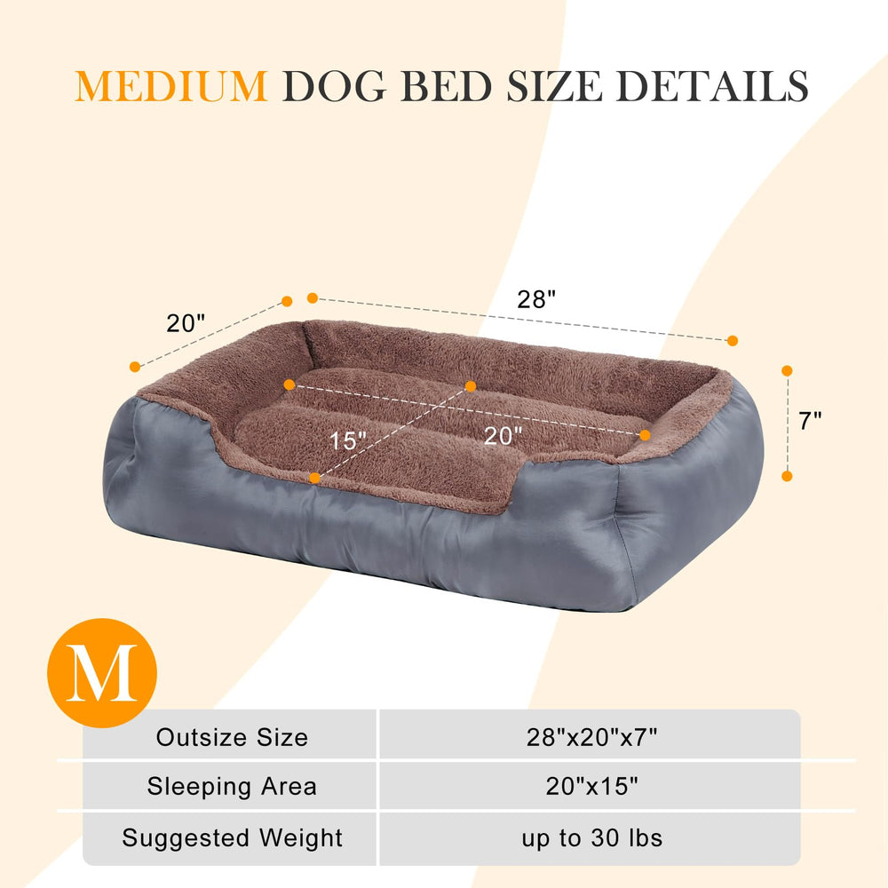 BAILARY cama para perro pequeño con base antideslizante para mayor estabilidad.