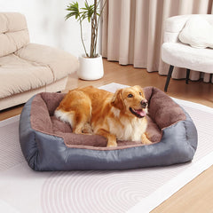 Cama para perro grande BAILARY con espesor extra y felpa suave para comodidad.