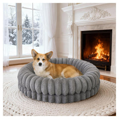 BALANCE cama donut para perros medianos con soporte ortopédico y confort duradero.