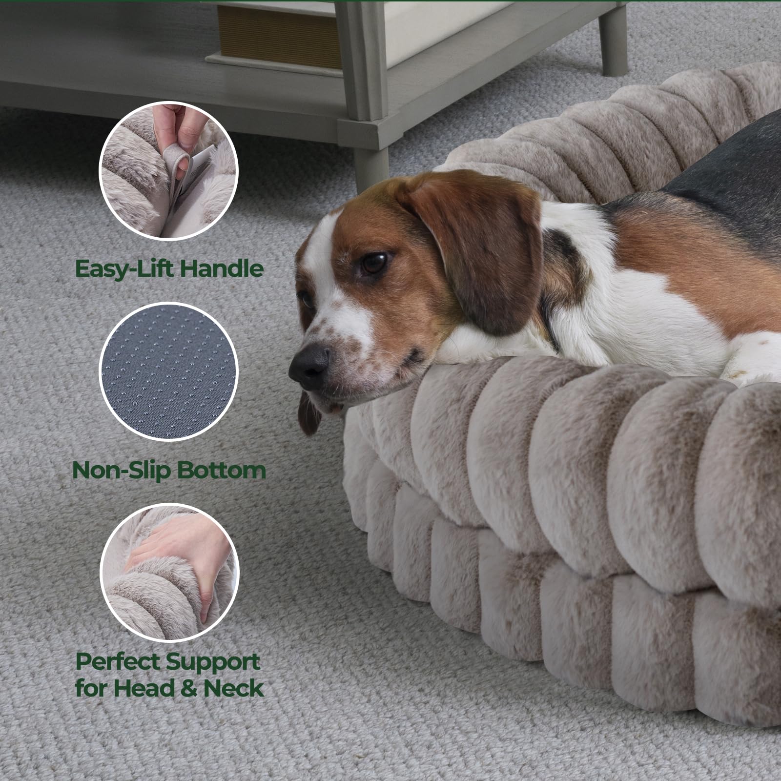BALANCE cama-donut-perro-43p-lavable-maquina: funda removible apta para lavado