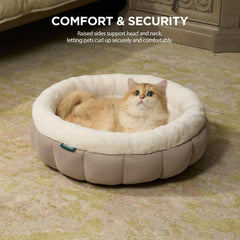 BALANCE cama-gato-almohadon-removible-lavable: funda fácil de lavar para limpieza rápida