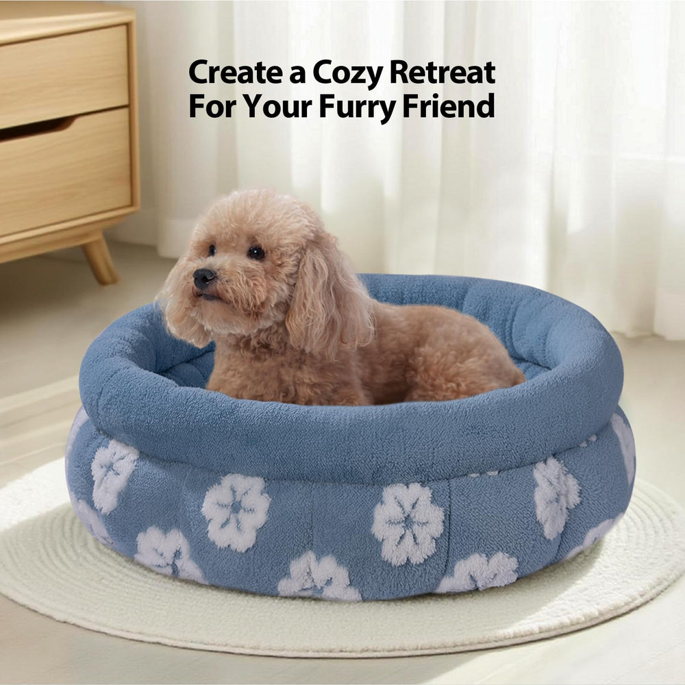 BALANCE cama para gatos con base antideslizante en azul