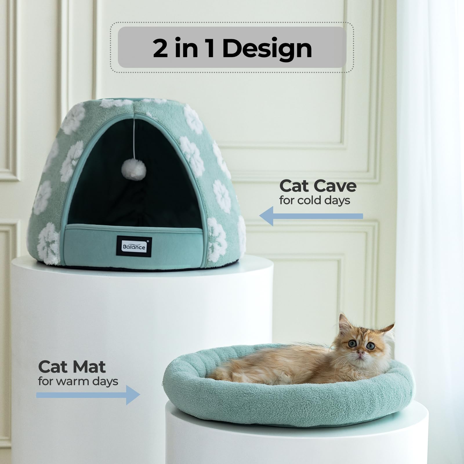 BALANCE Cama Gato: confort cálido y acogedor en casa.