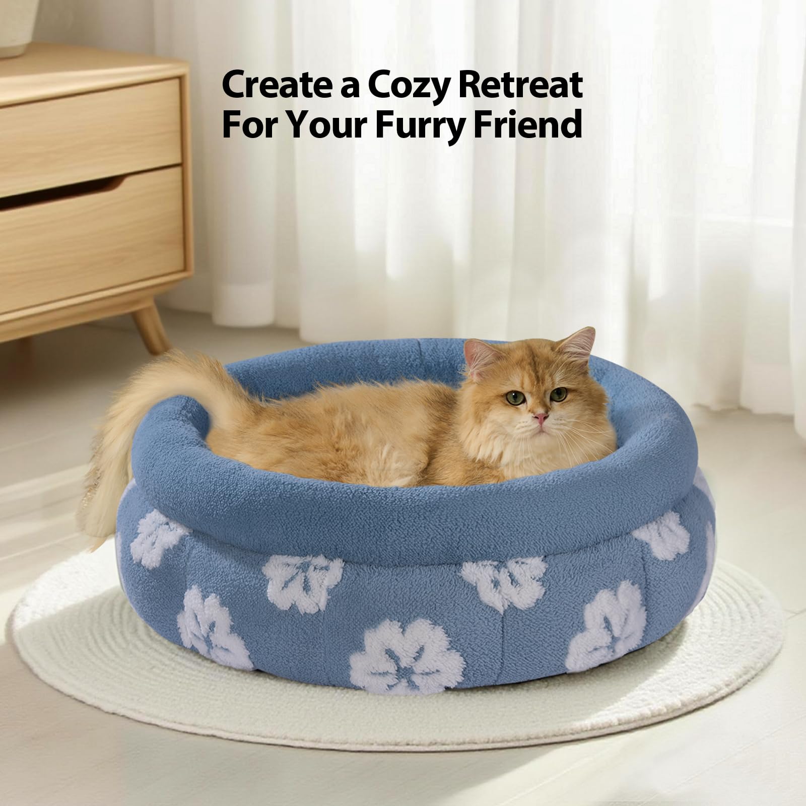 BALANCE cama gato lavable a máquina: limpieza rápida y conveniente.