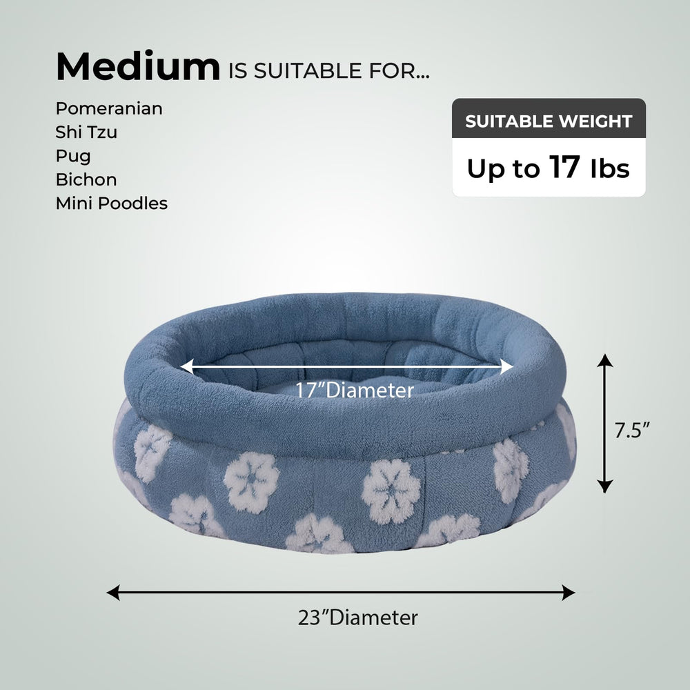BALANCE cama para gatos lavable a máquina en azul
