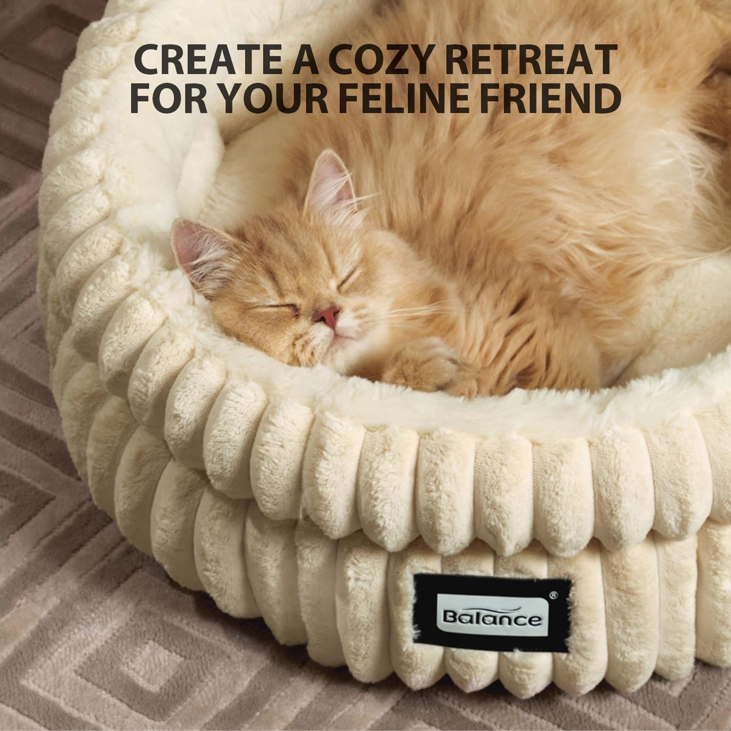 BALANCE Cama para gatos en interiores, ideal para espacios pequeños.