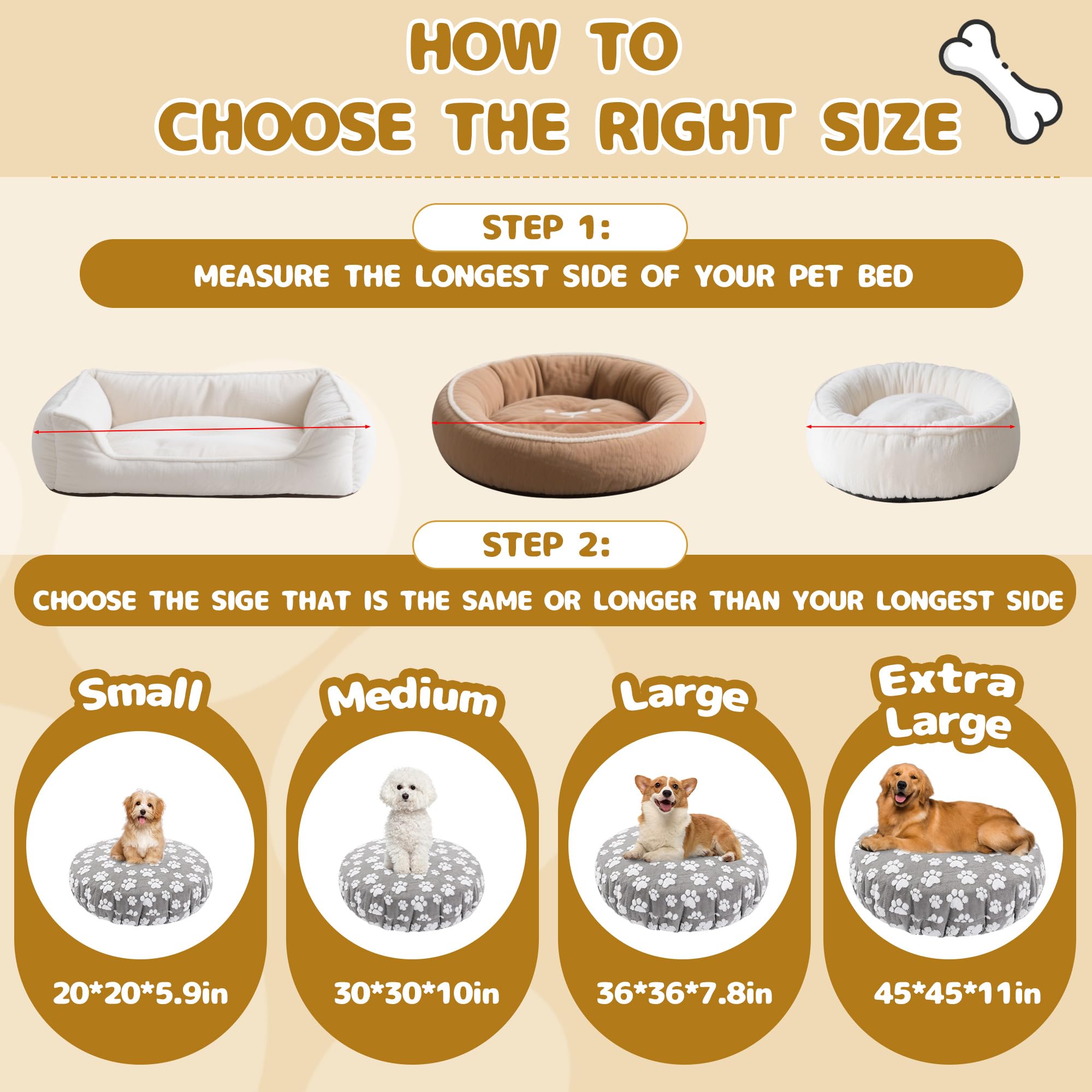 BALAPET funda cama perro imprime-patas, añade estilo y protege contra manchas.