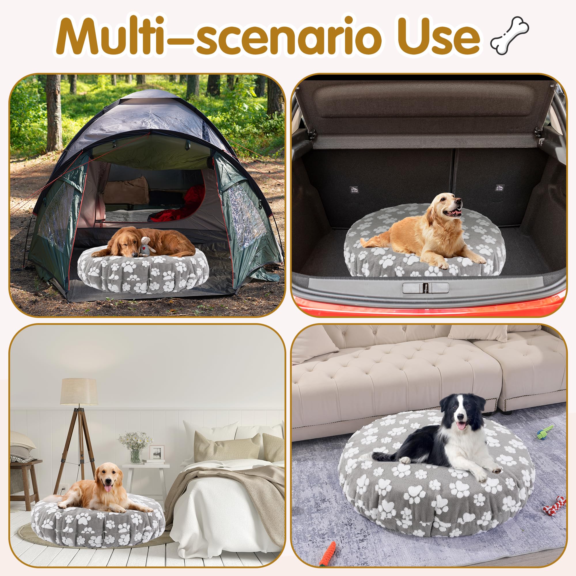 BALAPET funda cama perro microfibra suave, sensación premium al dormir.