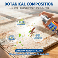 Ballsill Deterrente muestra etiqueta de aceites naturales menta y citronela.