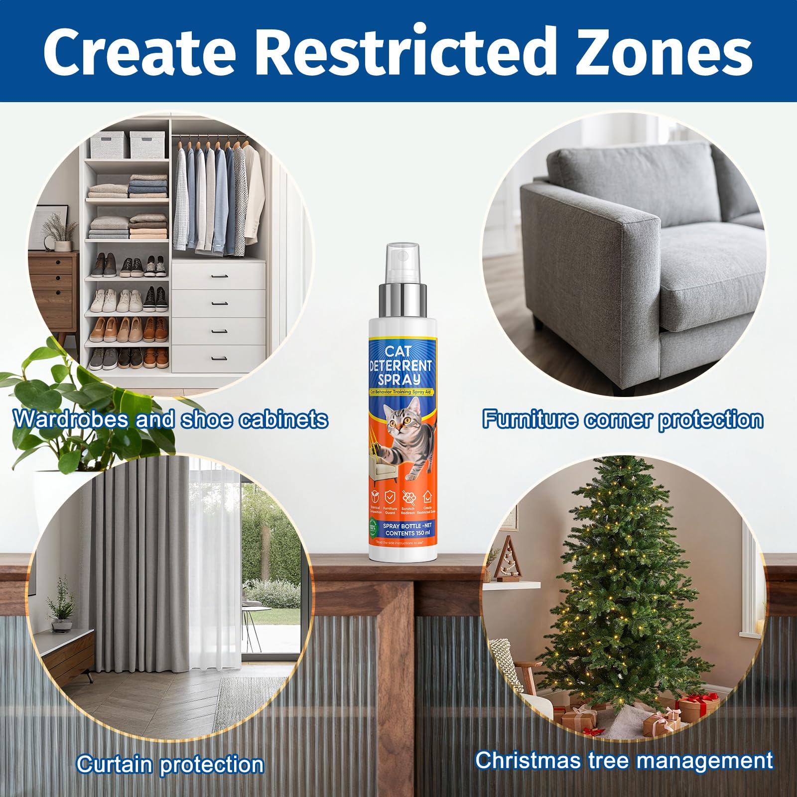 Ballsill Protección para árbol navideño y muebles durante la decoración.