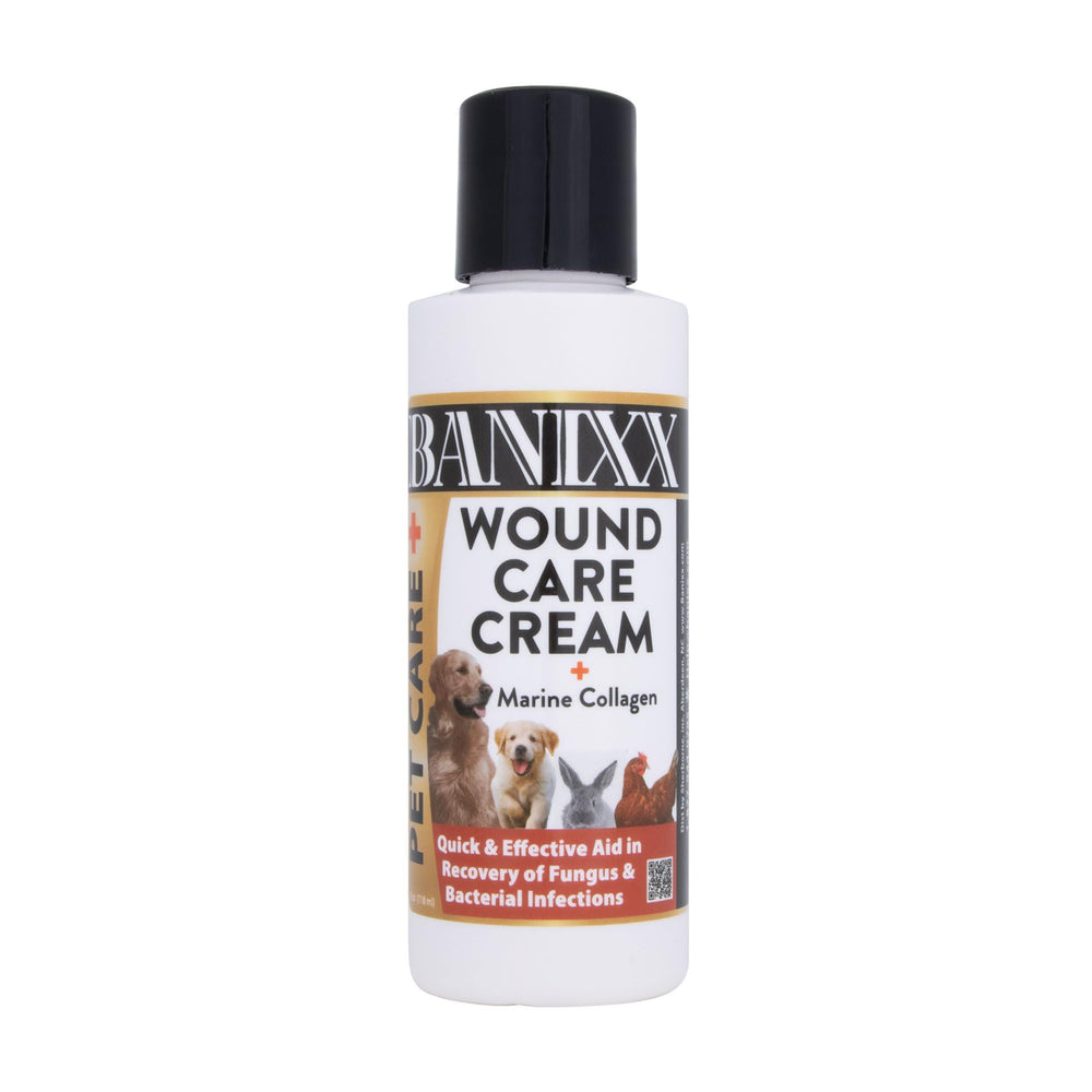 BANIXX Crema para heridas con colágeno marino, uso diario para piel sensible.