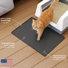 BANLYEO SM alfombra de silicona: primer plano muestra material suave y seguro para patas.