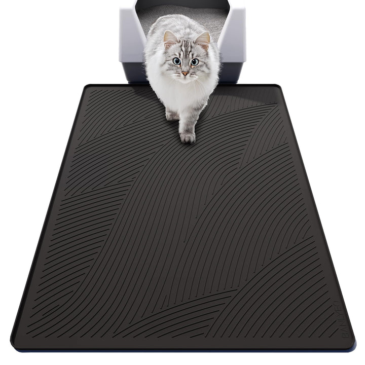 BANLYEO XL Alfombra para arena con borde elevado que contiene la arena.