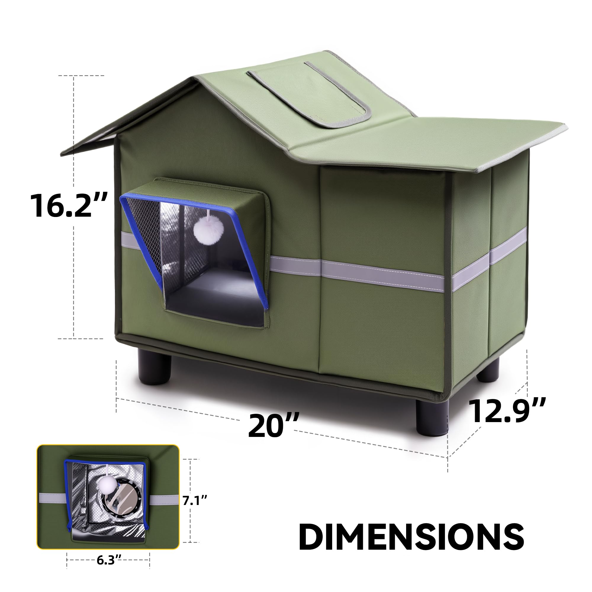 Banxye casa gatos ensamble rapido sin herramientas
