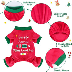 BAOBICUTE Pijama para perros, diseños festivos variados para ocasiones especiales