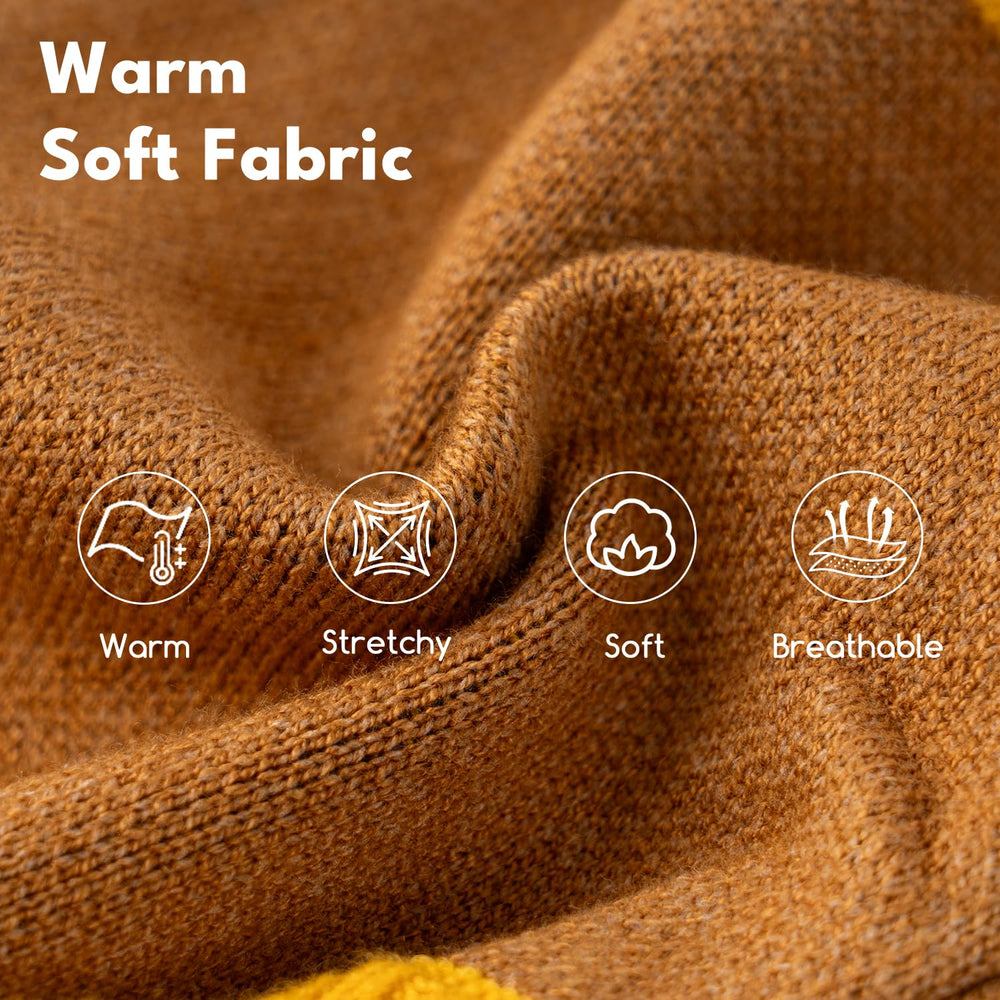 Baobecute sudadera perro cuello alto ajustable, mantiene calor sin restringir movimiento.