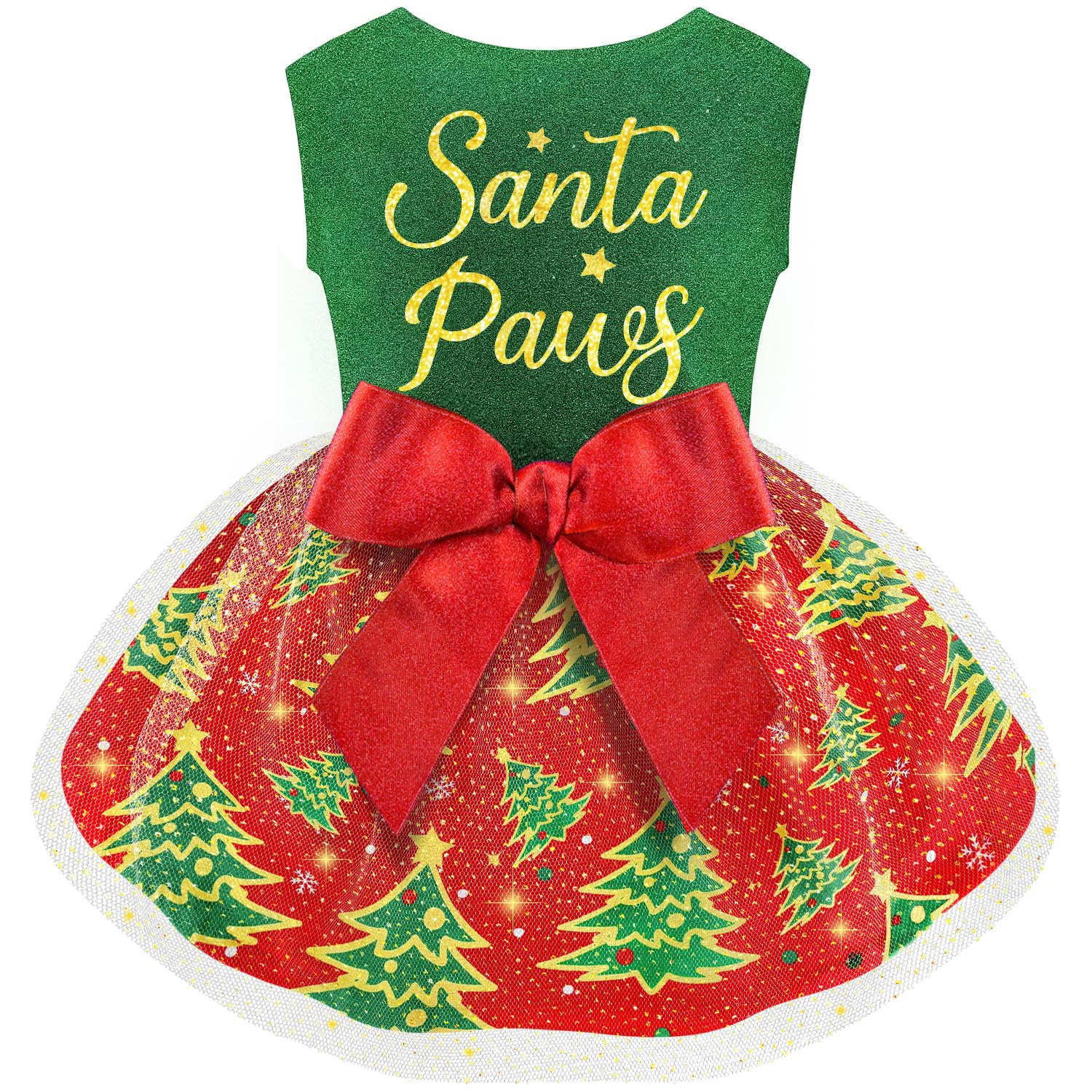 Baobecute vestido navidad perro lazo, estilo festivo para eventos.