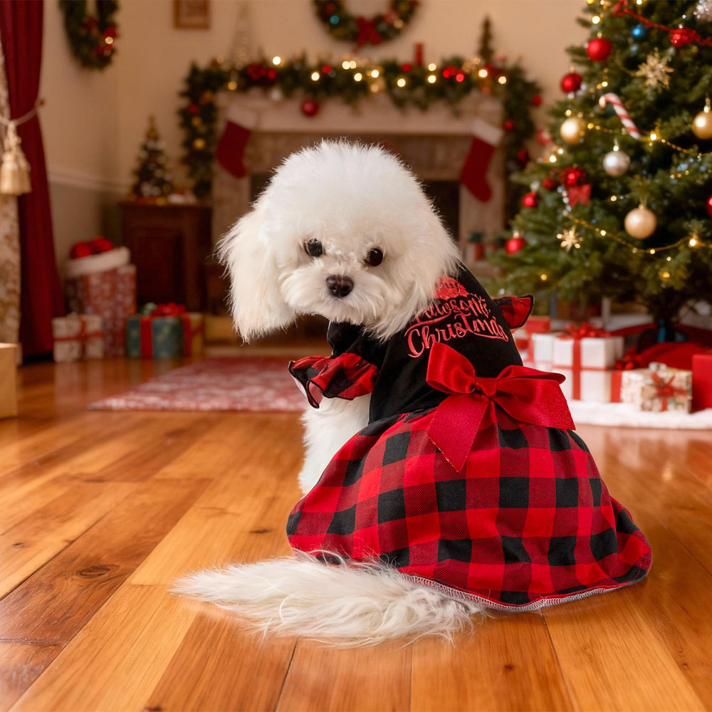 Baobicute estampado navideño con Santa y árbol, perfecto para sesiones festivas