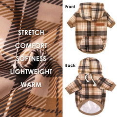 Baobicute hoodie perro interior terciopelo, forro suave para mayor confort.