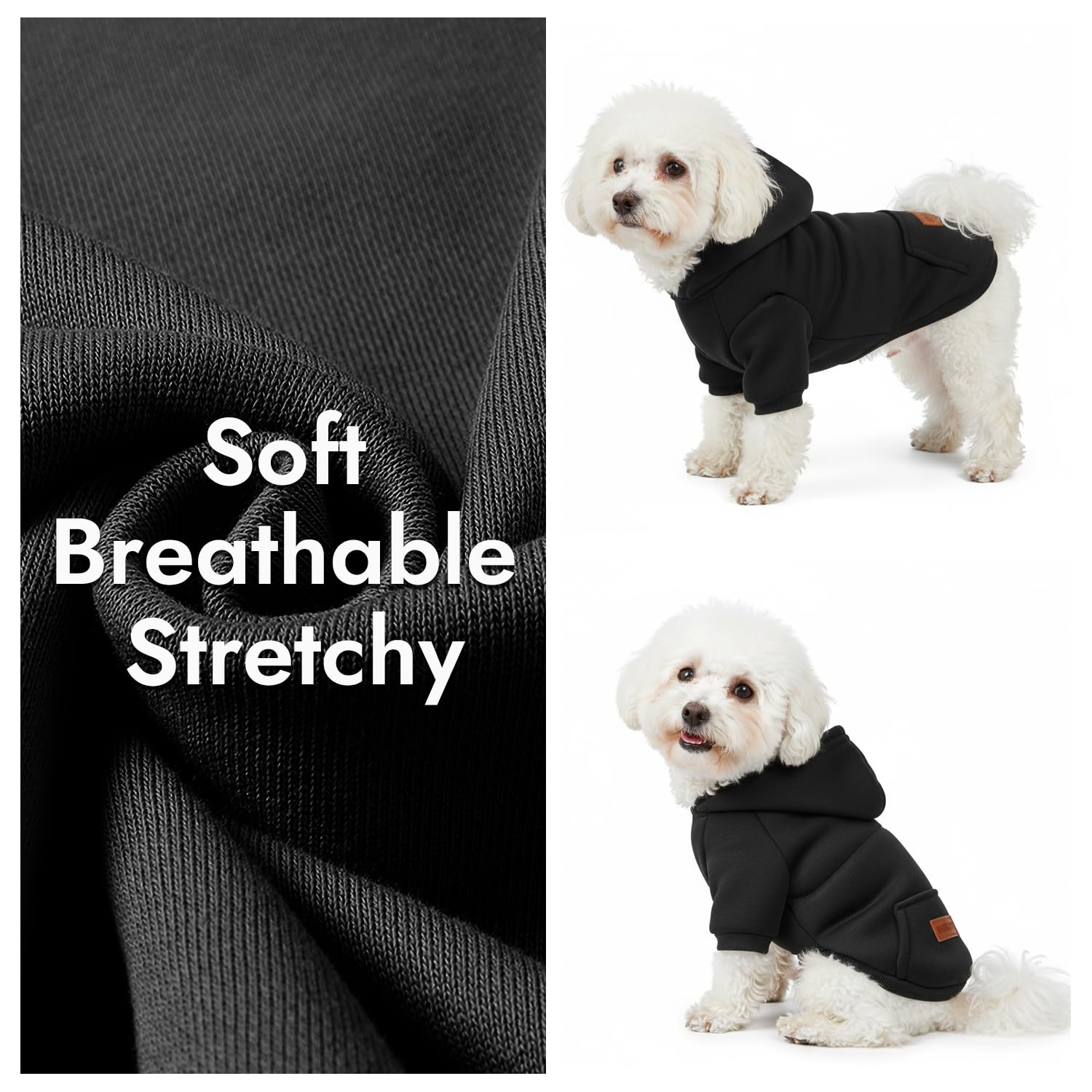 Baobicute lavado a máquina, sudadera para perro mantiene forma