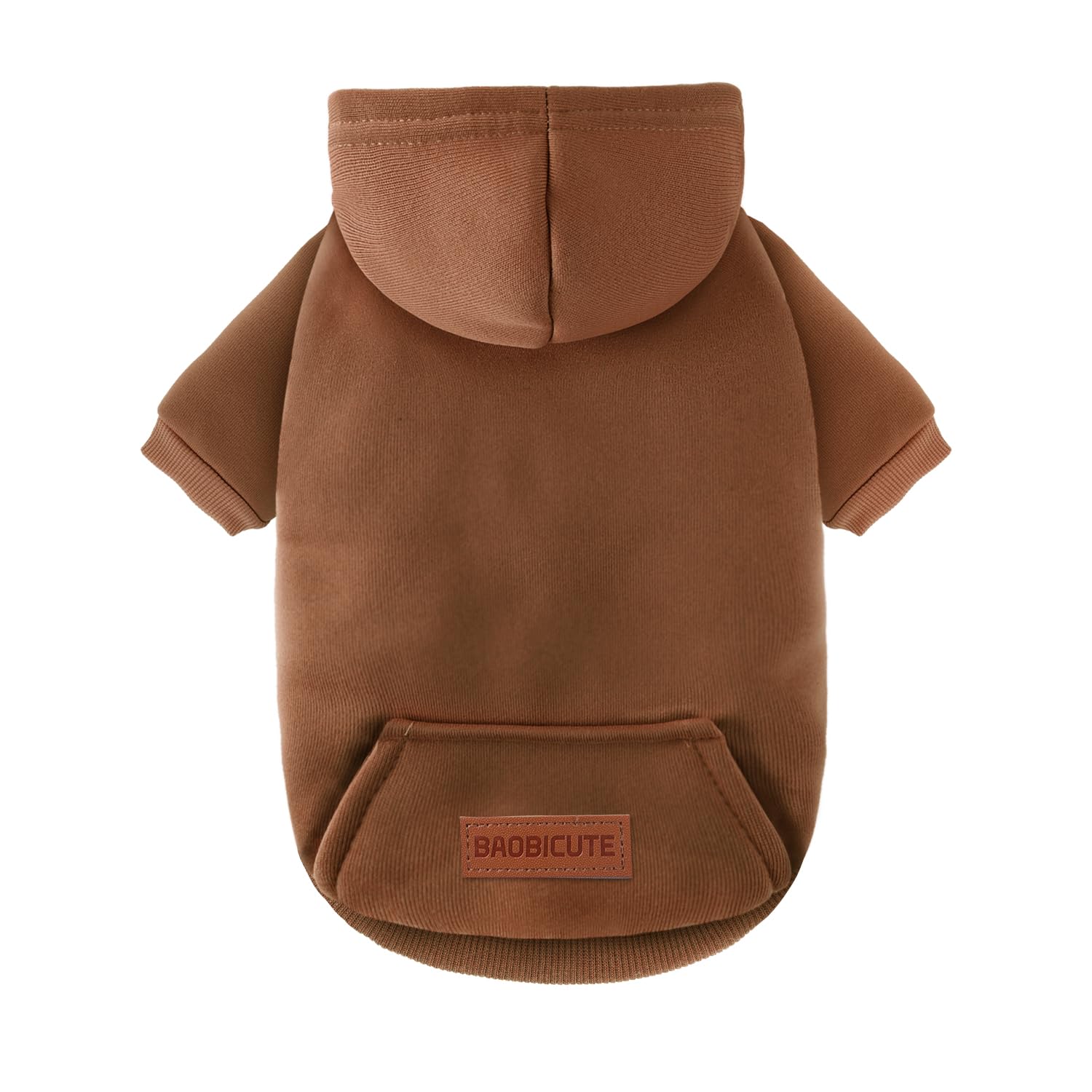 Baobicute abrigo con capucha, detalle de diseño para estilo y confort.