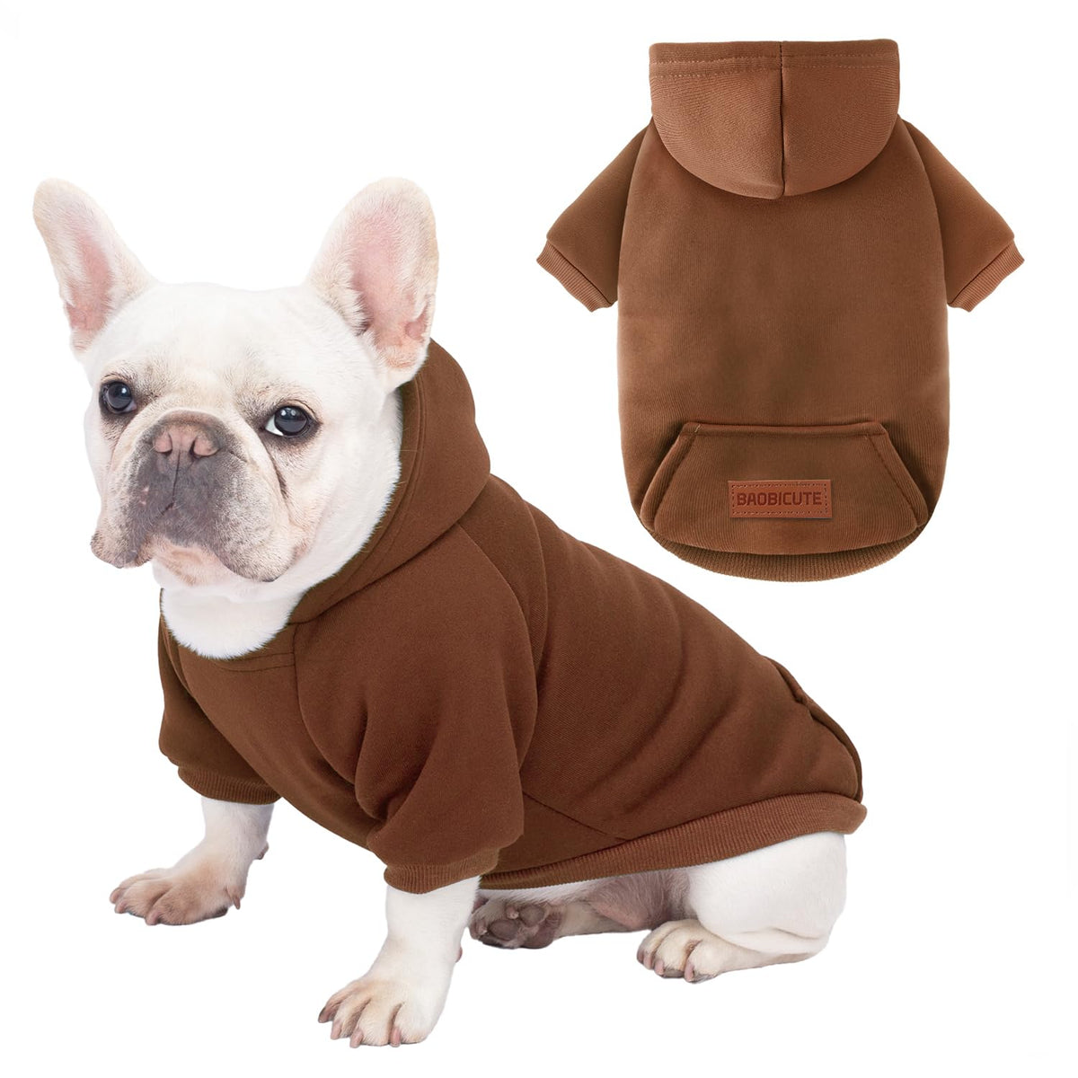 Baobicute mascosta abrigo con capucha, dos tonos, salida fría y cómoda.