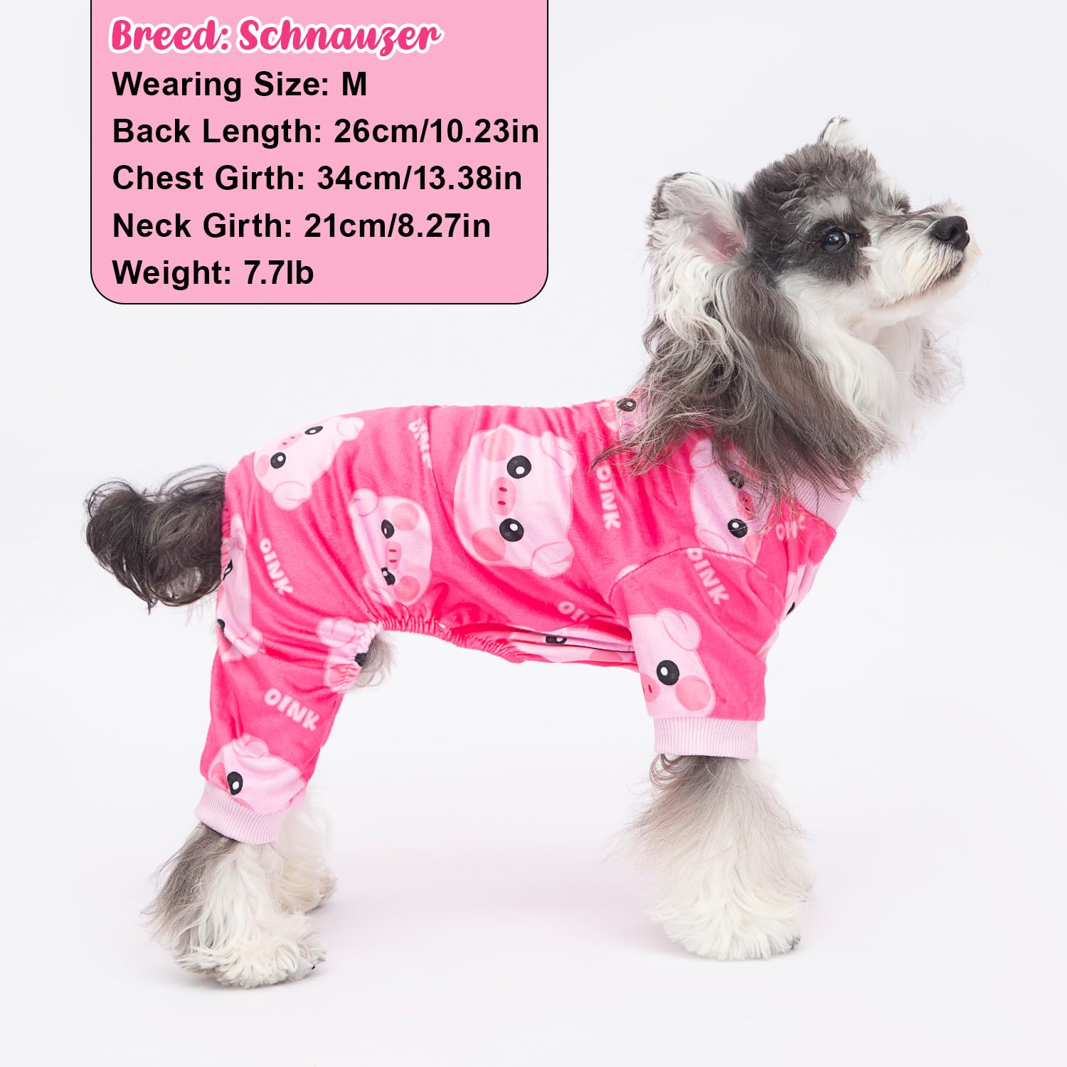 Baobicute diseño llamativo; pijama perruno con estampados para fiestas y paseo.