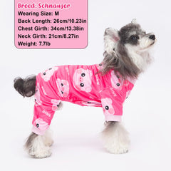 Baobicute diseño llamativo; pijama perruno con estampados para fiestas y paseo.