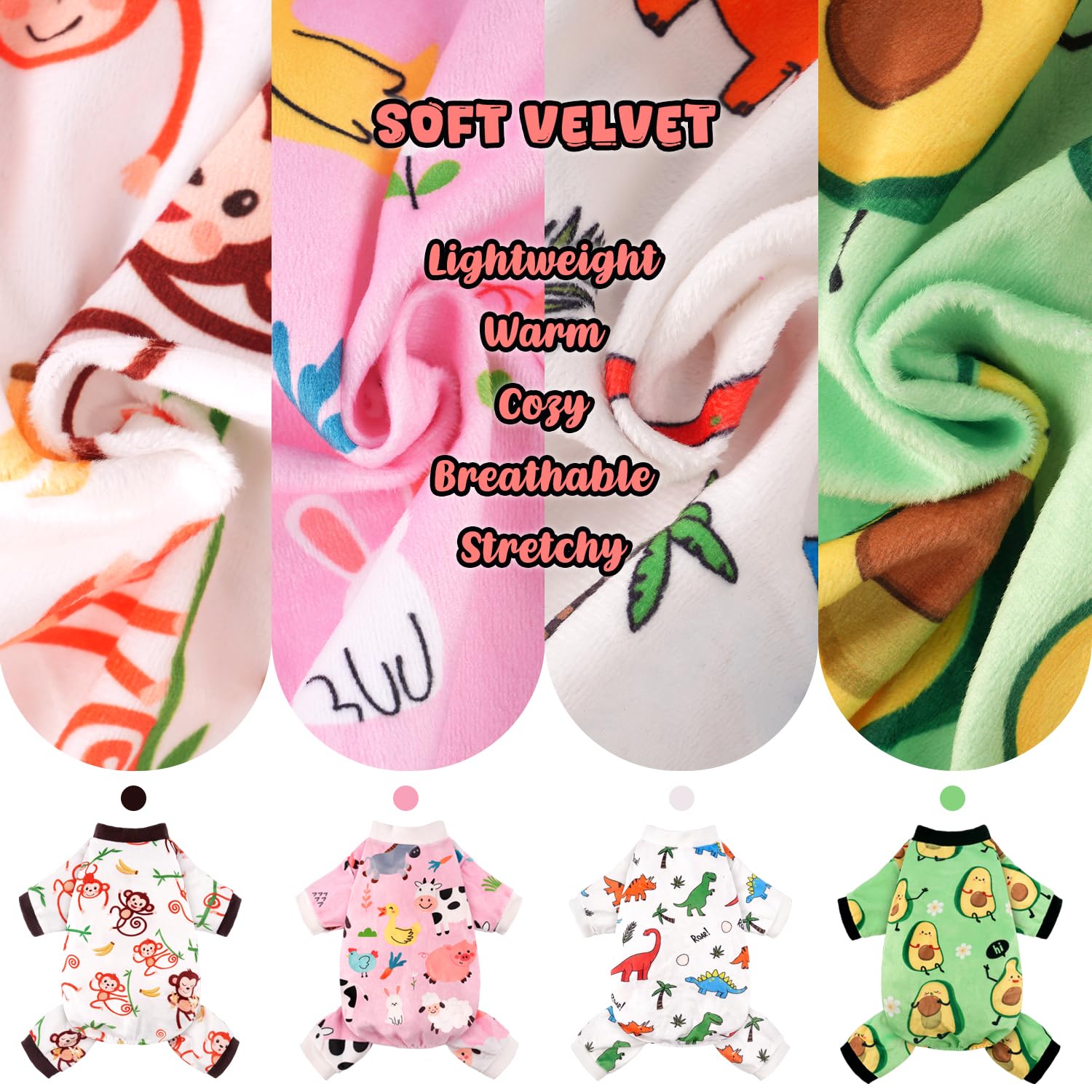 BAOBICUTE pijama perro diseño pato, cómodo y transpirable