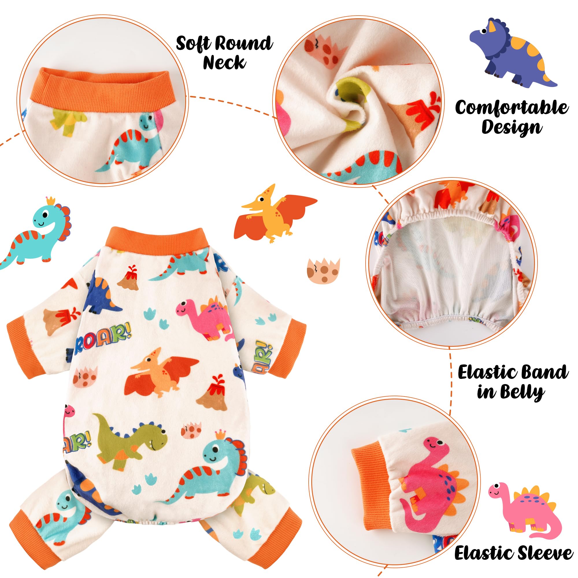 BAOBICUTE pijama para perro con diseño divertido, comodidad para jugar