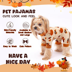 BAOBICUTE pijama perro hoja de arce, ideal para fiestas y paseo cómodo.