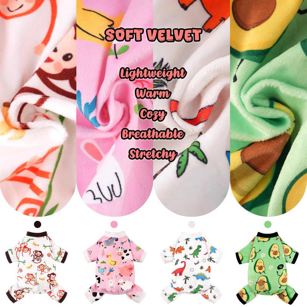 Baobicute pijama para perro, diseño pato, ropa ligera para el día