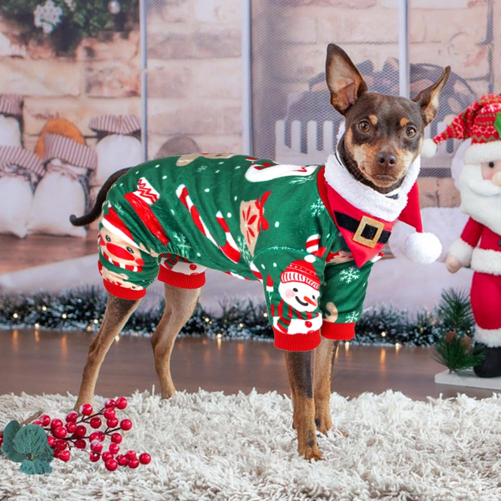 Baobicute pijamas para perros con estampado cerdo, cómodo y ligero