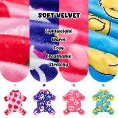Baobicute pijamas perro con estampados divertidos, ideal para fiestas y paseos diarios