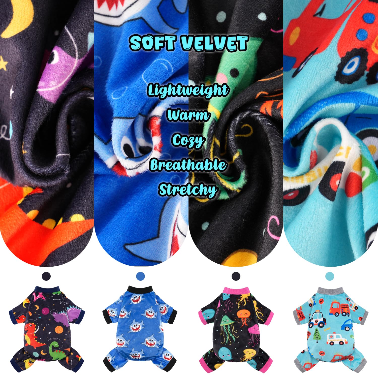 Baobicute pijamas perros varios estilos, diseños divertidos