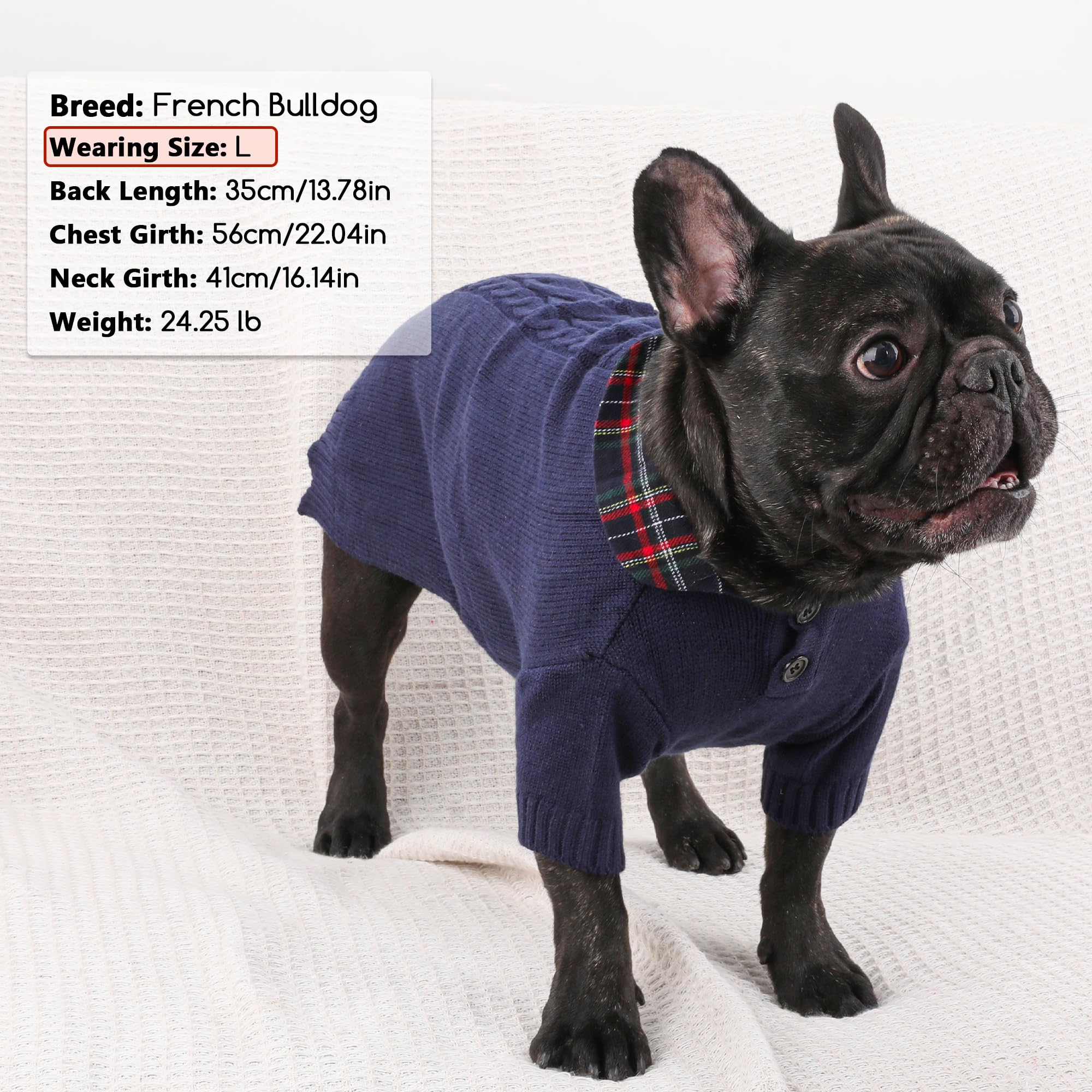 Baobicute sudadera para perro, ajuste por tallas para un mejor fit.