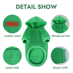 Baobicute sudadera para perro con bolsillo, ideal para golosinas