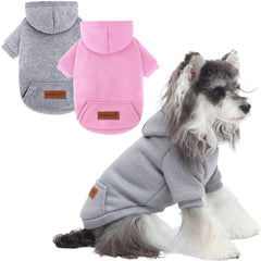 Baobicute sudadera para perro con capucha cálida para paseos en frío