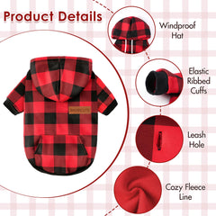 Baobicute sudadera para perro vista trasera, diseño cálido y elegante