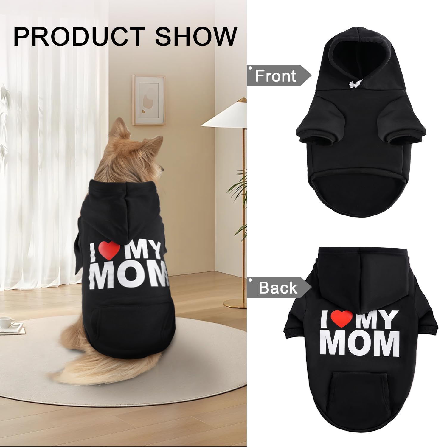 Baobicute sudadera con forro nap suave para calor cómodo