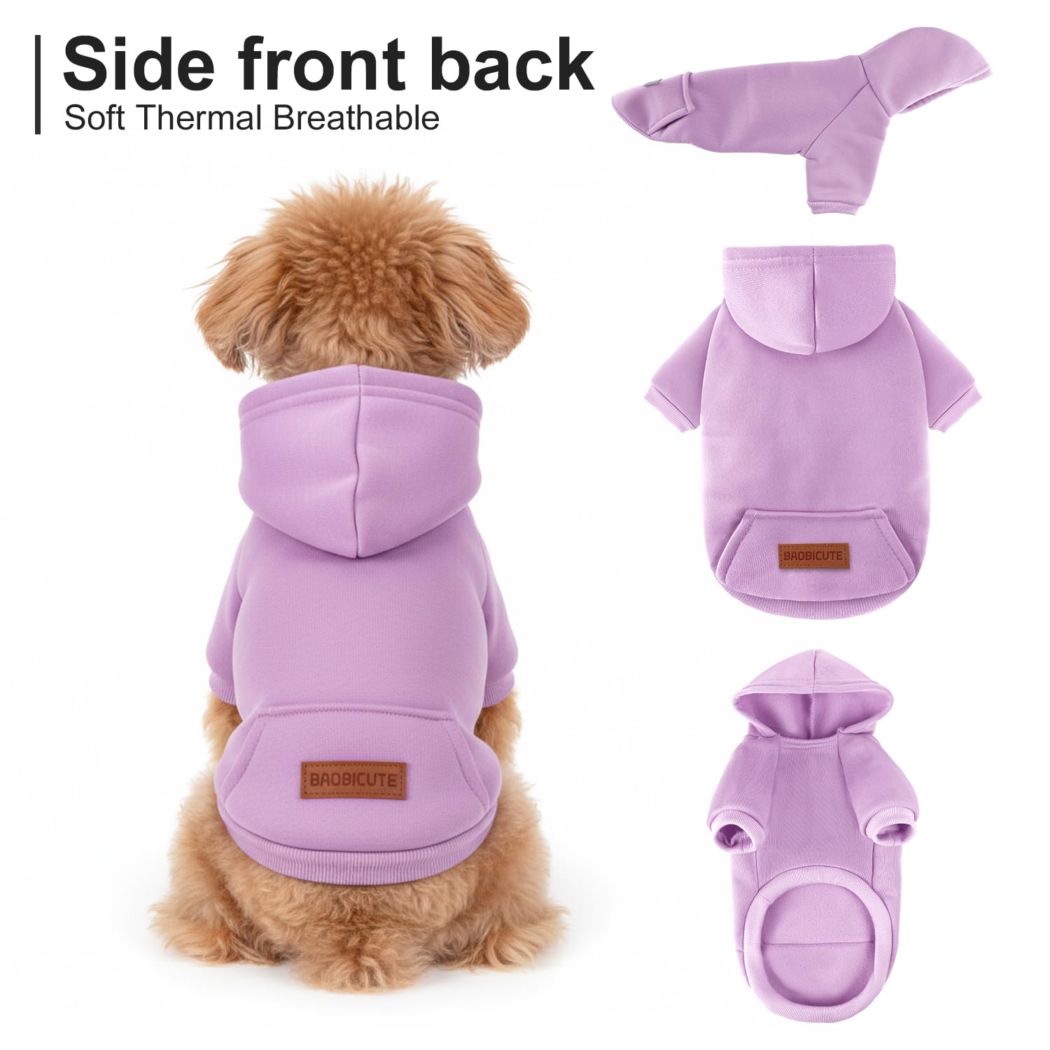 Baobicute prenda con puños elásticos para un ajuste seguro y cómodo.